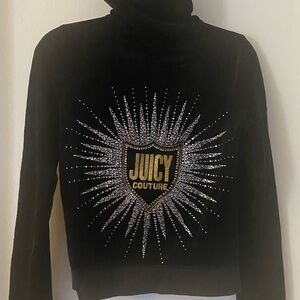 Juicy Couture Black Jacket with Gold Accents